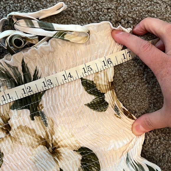 Royal Hawaiian Creations Beige Floral Dress - Picture 6 of 6